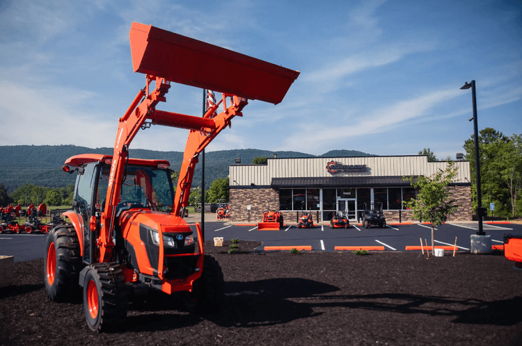 tractor outside confident equipment
